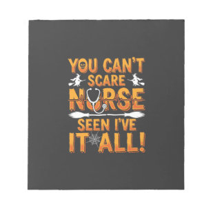 Halloween Verpleegster Alles Gezien Design_1 Notitieblok