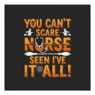 Halloween Verpleegster Alles Gezien Design_1 Perfect Poster