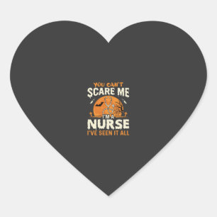 Halloween Verpleegster Bang Me Hart Sticker