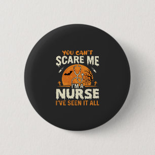 Halloween Verpleegster Bang Me Ronde Button 5,7 Cm