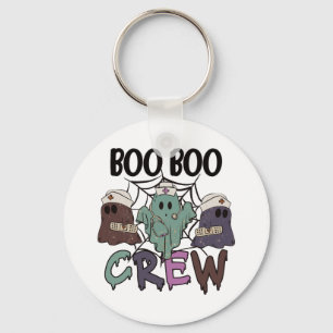 Halloween Verpleegster Boo crew Sleutelhanger