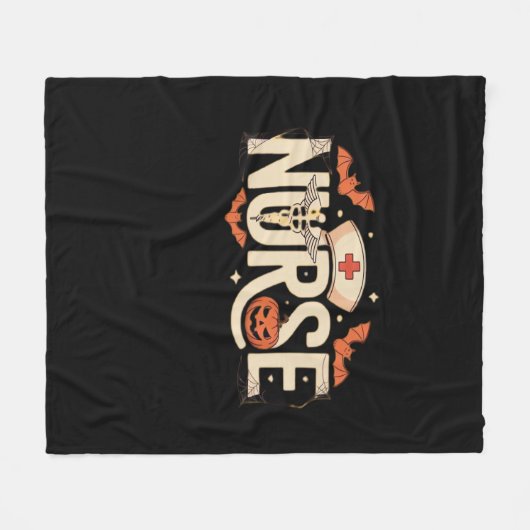 Halloween verpleegster Classic T-Shirt Fleece Deken (Voorkant (Horizontaal))