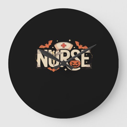 Halloween verpleegster Classic T-Shirt Grote Klok (Voorkant)