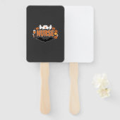 Halloween Verpleegster Drip Pend Pumpkin Spook Vec Handwaaier (Voorkant en achterkant)