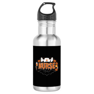 Halloween Verpleegster Druppelende Pompoen Geest V Waterfles