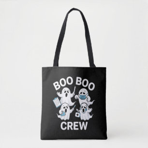 Halloween-verpleegster geschenk Boo Boo bemanning Tote Bag