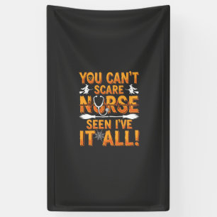 Halloween Verpleegster Gezien Alles Design_1 Spandoek