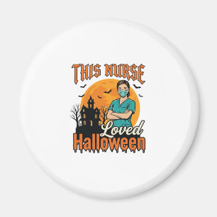 Halloween verpleegster hield van Halloween vintage Magneet