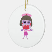 Halloween Verpleegster Keramisch Ornament (Links)