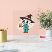 Halloween Verpleegster met Koffie Dragen Heksen Pe Acryl Bord (Huwelijk)
