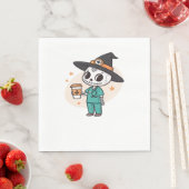 Halloween Verpleegster met Koffie Dragen Heksen Pe Servet (Insitu)