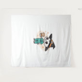 Halloween Verpleegster met Koffie Dragen Heksen Pe Wandkleed (Voorkant (horizontaal))