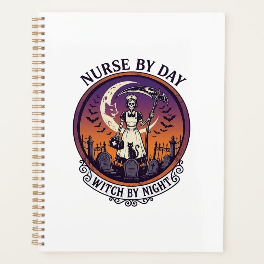 Halloween Verpleegster Overdag_1 Planner (Voorkant)