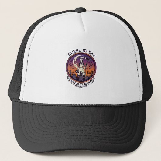 Halloween Verpleegster Overdag_1 Trucker Pet (Voorkant)