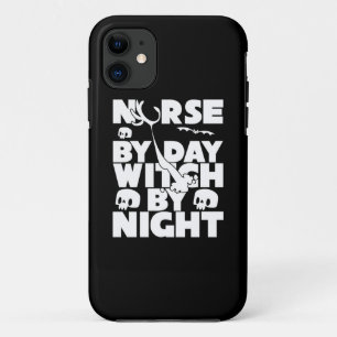 Halloween verpleegster per dag heks by Night Case-Mate iPhone Case