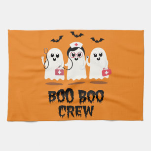 Halloween Verpleegster Schattige Geest Verpleegste Theedoek