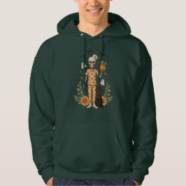 Halloween Verpleegster Skelet Pompoen Zwarte Kat S Hoodie