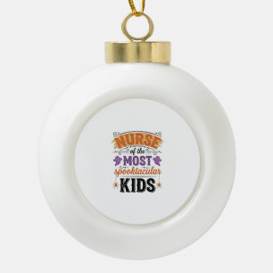 Halloween Verpleegster Spooktacular Kids Vintage O Keramische Bal Ornament