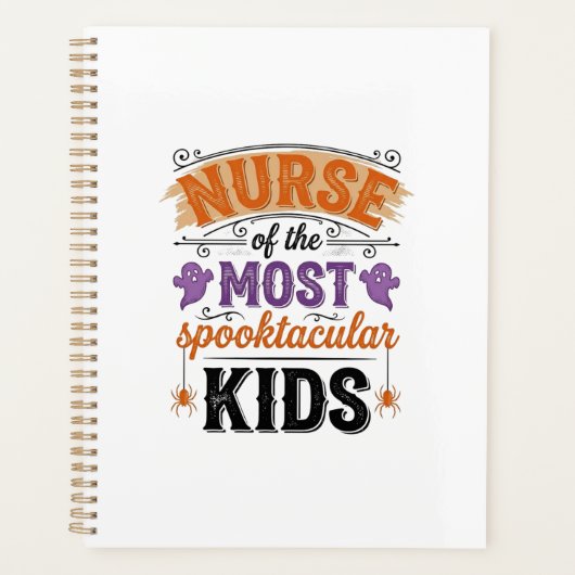 Halloween Verpleegster Spooktacular Kinderen Vinta Planner (Voorkant)
