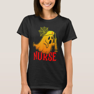 Halloween verpleegster verzorging Schattige gezond T-shirt