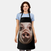 Halloween Verraste Varken Gezicht Meme Big Troll H Schort (Gedragen)