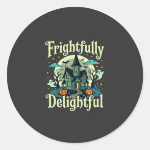 Halloween Verschrikkelijk Verrukkelijk Geheugen Hu Ronde Sticker