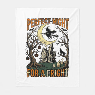 Halloween Verschrikkelijke Heks Vintage Geheime Na Fleece Deken
