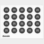 Halloween Verschrikkelijke Kat Dame_1 Ronde Sticker (Vel)