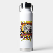 Halloween Verschrikkelijke Kat Dame Grim Reaper Ma Waterfles (Voorkant)