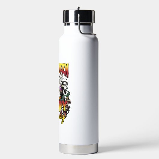 Halloween Verschrikkelijke Kat Dame Grim Reaper Ma Waterfles (Links)