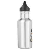 Halloween Verschrikkelijke Kat Dame Vintage Vector Waterfles (Links)