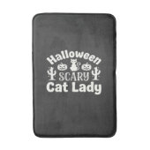 Halloween Verschrikkelijke Kat Vrouw_1 Badmat (Voorkant Verticaal)
