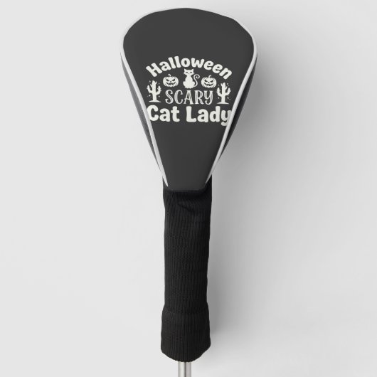 Halloween Verschrikkelijke Kat Vrouw_1 Golfheadcover (Voorkant)