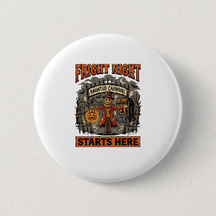 Halloween Verschrikkelijke Nacht Festival Ronde Button 5,7 Cm