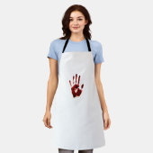 Halloween Verschrikkelijke Rode Hand (Stijl nr. 2) Schort (Gedragen)