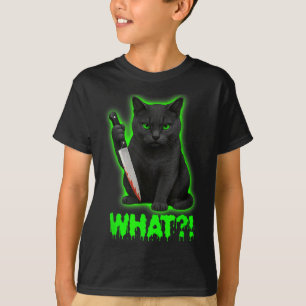 Halloween Verschrikkelijke Zwarte Katten Grappige  T-shirt
