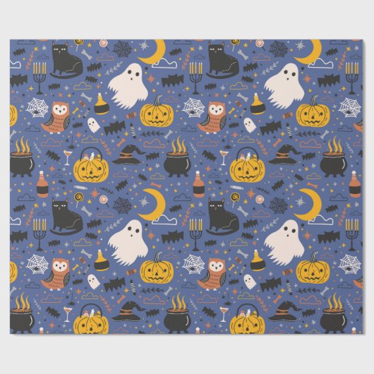 Halloween Verschrikking Cadeaupapier (Vlak)