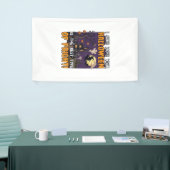 Halloween Verschrikking Spokenhuis Heks Geest_1 Spandoek (Beurs)