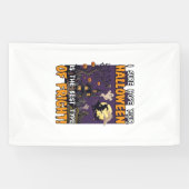 Halloween Verschrikking Spokenhuis Heks Geest_1 Spandoek (Horizontaal)