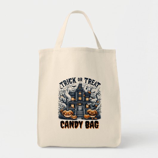 Halloween-versierde betoverde huis tote bag (Voorkant)