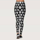 Halloween - Verspreide schedelbeentjes Leggings (Achterkant)