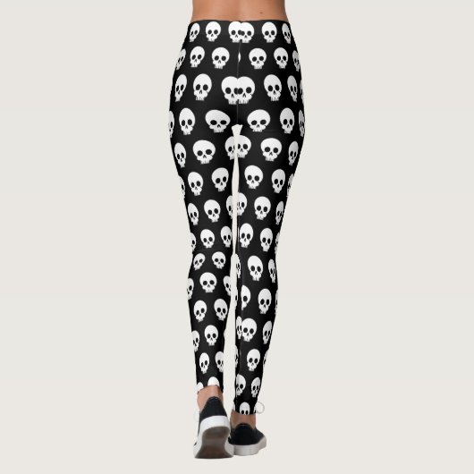 Halloween - Verspreide schedelbeentjes Leggings (Achterkant)