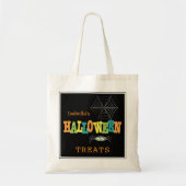 Halloween verwerkt heldere kleuren tote bag (Voorkant)