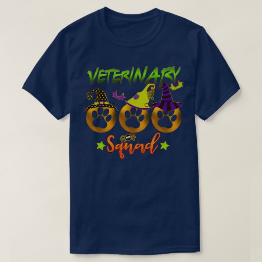 Halloween Veterinary Squad Pets Lovers T-shirt (Design voorkant)