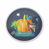  Halloween Vibe — Pumpkin Whispers & Animals Sticker (Voorkant)
