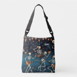 Halloween Vibe Skelet Dans Modern  Grappig Crossbody Tas