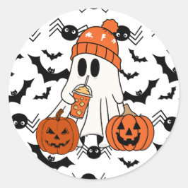 Halloween Vibe Sticker - Ghost, Pumpkin, Spider