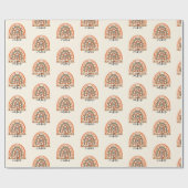 Halloween Vibes Boho Rainbow Herfst Halloween Cadeaupapier (Vlak)