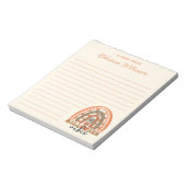 Halloween Vibes Boho Rainbow Herfst Halloween Notitieblok (Linkerzijde)