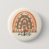 Halloween Vibes Boho Rainbow Herfst Halloween Ronde Button 5,7 Cm (Voorkant)